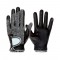 Horse Riding Gloves Black Waterproof Leather