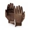 Equestrian Riding Gloves Brown Show Hunter Gloves in Brown