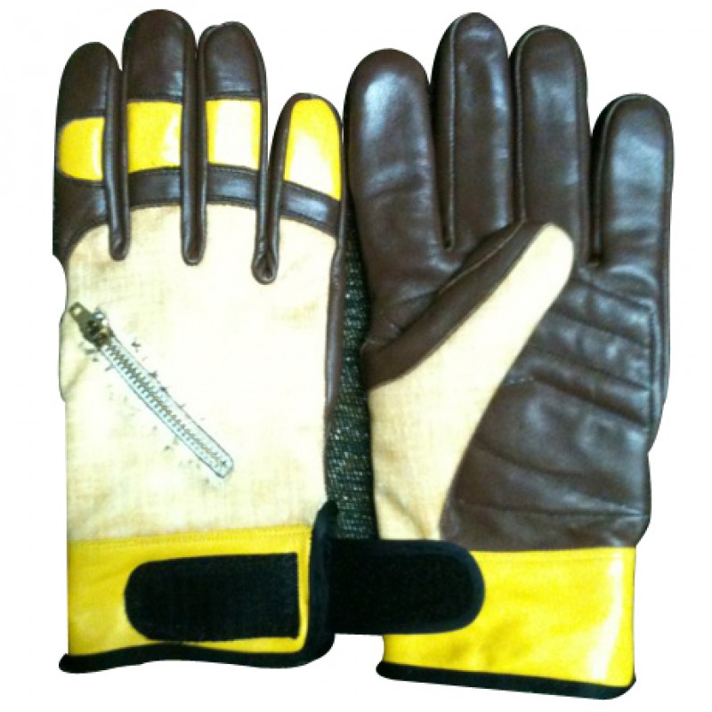 Full Finger Cow Hide Durable Leather Custom Snowboarding Gloves