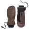 Leather Snowboard Mittens Brown Leather Snowboard Mittens With Finger Liners