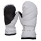 White mittens for snowboarding