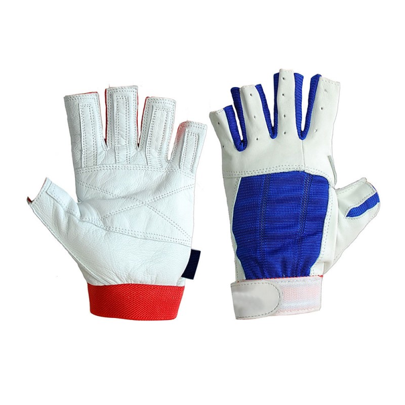 Leather Sailing Gloves Short Finger Leather Sailing Gloves Leather