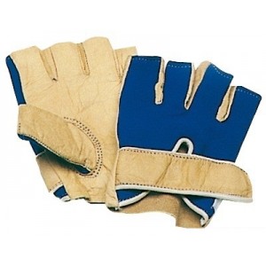 Short Finger Leather Sailing Gloves Marine Yachting