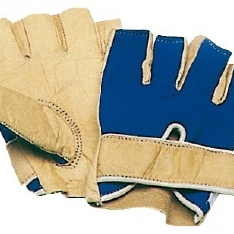Short Finger Leather Sailing Gloves Marine Yachting